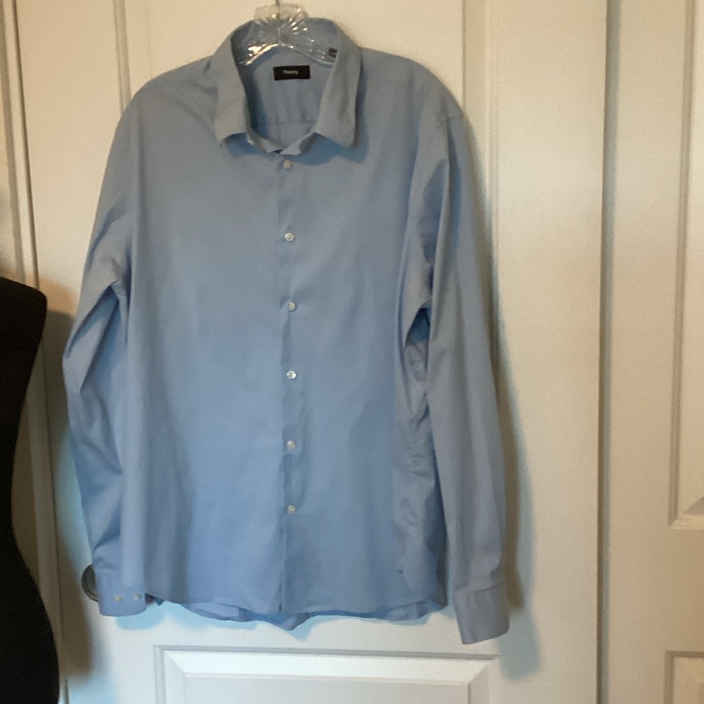 Theory Bundle of 2 Light Blue Dress Shirt XXL